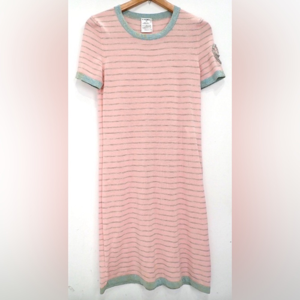 Chanel Coco Mark Cashmere Dress 
Size 40